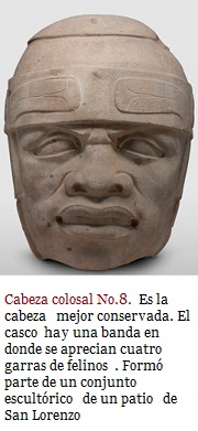 cabeza olmeca numero 8